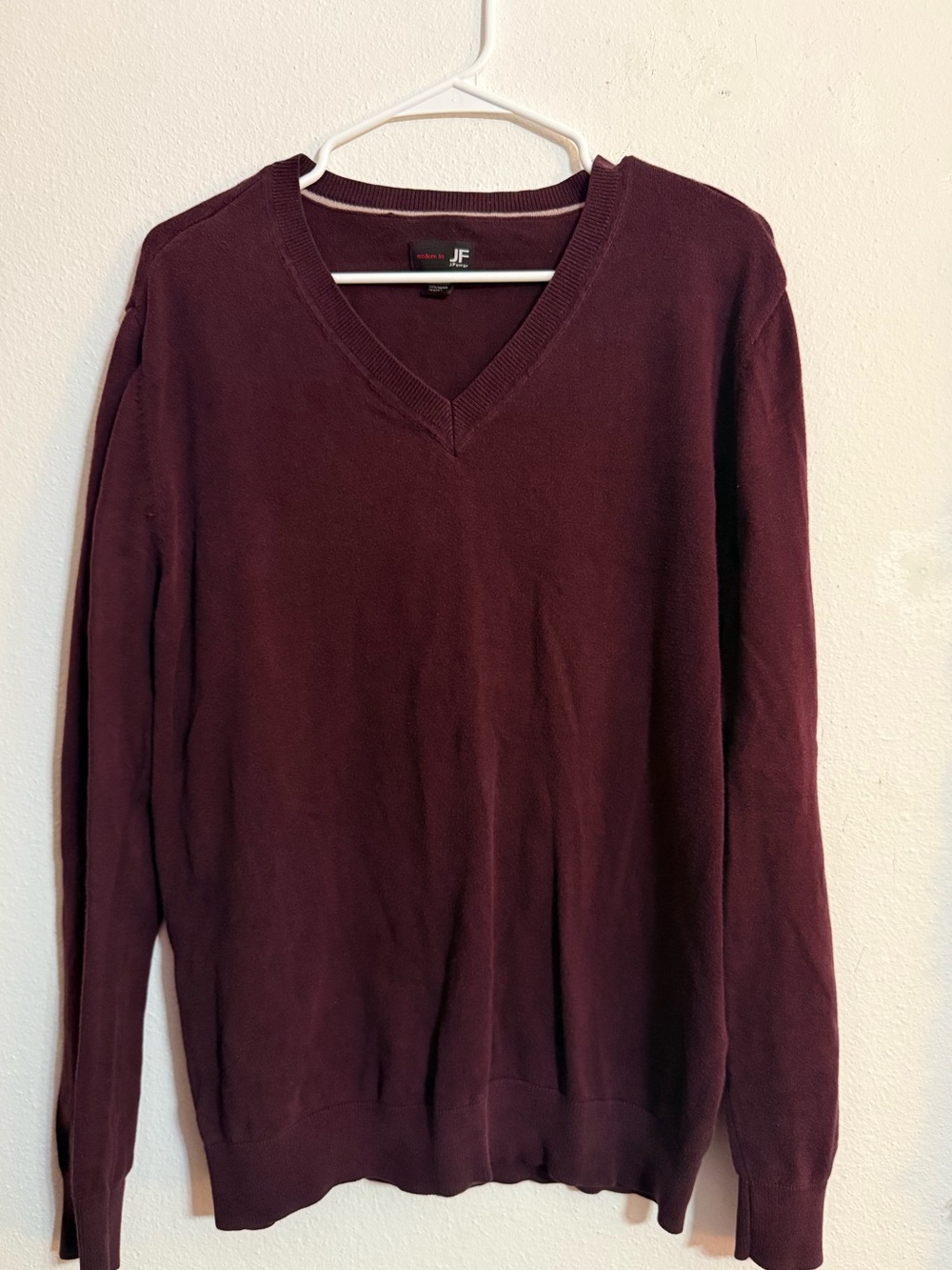 ❄️ Jf J ferrar • Vintage Purple Burgundy Lightweight Sweater • Men’s large